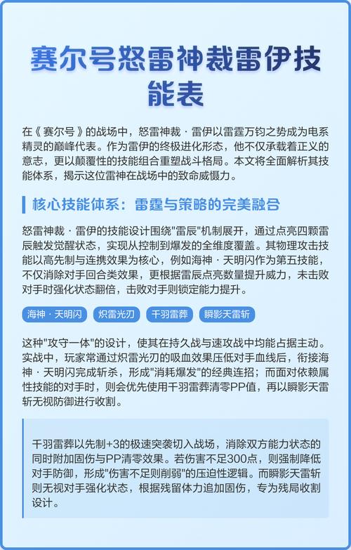 雷伊技能