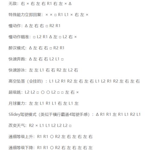 侠盗猎车秘籍