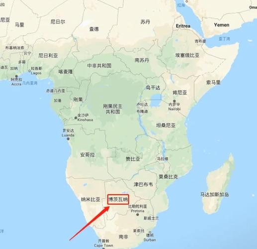 博茨瓦纳地图