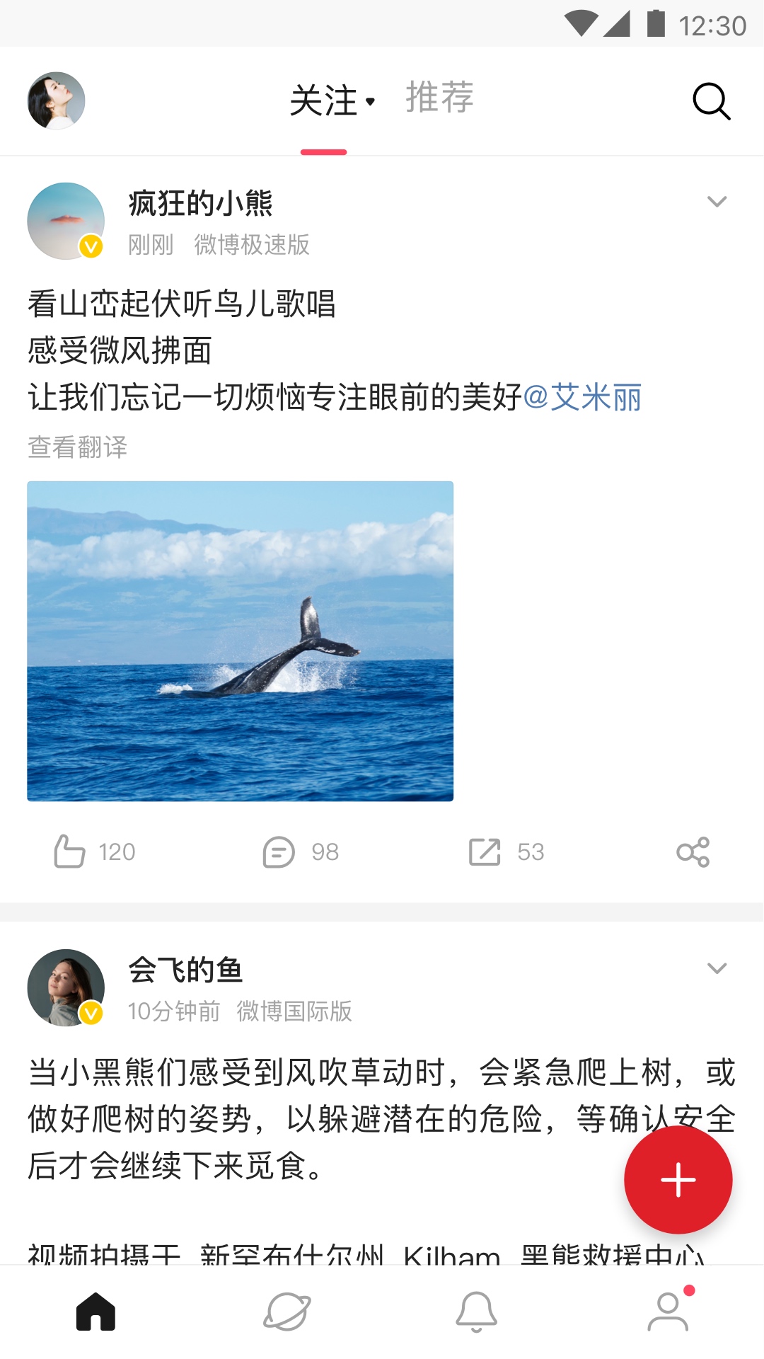 微博极速版app截图